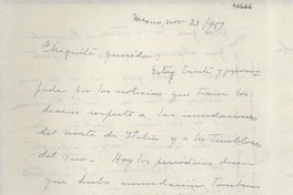 [Carta] 1951 nov. 23, México [a] Gabriela Mistral