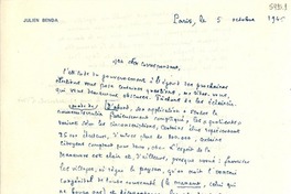 [Carta] 1945 oct. 5, Paris [a] Gabriela Mistral
