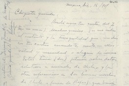 [Carta] 1951 dic. 16, México [a] Gabriela Mistral