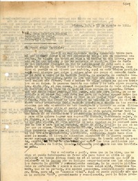 [Carta] 1941 ago. 11, México D.F. [a] Gabriela Mistral, Petrópolis, Brasil