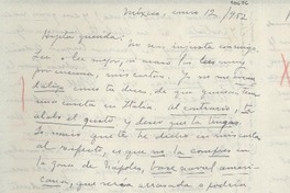 [Carta] 1952 ene. 12, México [a] Gabriela Mistral