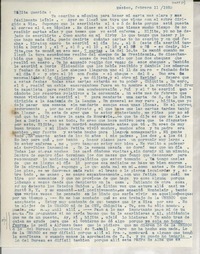 [Carta] 1952 feb. 11, México [a] Gabriela Mistral