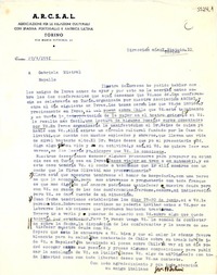 [Carta] 1951 mayo 27, Torino, Italia [a] Gabriela Mistral, Rapallo, [Italia]