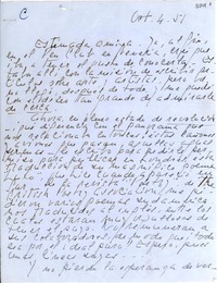[Carta] 1951 oct. 4, Buenos Aires [a] Gabriela Mistral