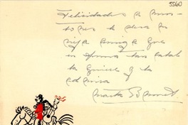 [Tarjeta] [a] Gabriela Mistral