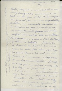 [Carta] 1952, Roma, [Italia] [a] Gabriela Mistral