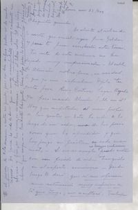 [Carta] 1952 nov. 23, Roma, [Italia] [a] Gabriela Mistral
