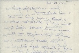 [Carta] 1952 nov. 26, Roma, [Italia] [a] Gabriela Mistral