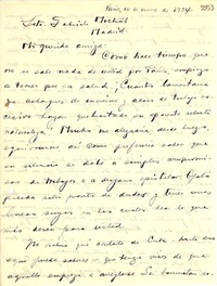 [Carta] 1934 ene. 10, París [a] Gabriela Mistral