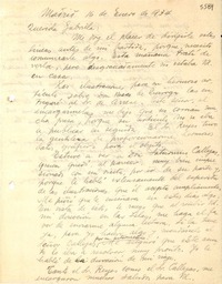 [Carta] 1934 ene. 16, Madrid, [España] [a] Gabriela [Mistral]
