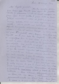 [Carta] 1953 mar. 10, París, [Francia] [a] Gabriela Mistral