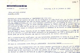 [Carta] 1951 feb. 14, Veracruz [a] Gabriela Mistral, Rapallo, Italia