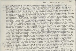 [Carta] 1955 ene. 30, México [a] Gabriela Mistral
