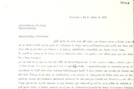[Carta] 1952 ene. 26, Veracruz, [México] [a] Gabriela Mistral, Nápoles, Italia