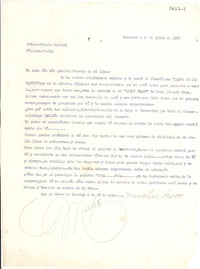 [Carta] 1952 jul. 10, Veracruz, [México] [a] Gabriela Mistral, Nápoles, Italia