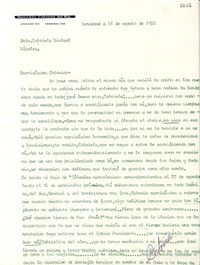[Carta] 1952 ago. 14, Veracruz, [México] [a] Gabriela Mistral, Nápoles, [Italia]
