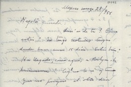 [Carta] 1955 mar. 23, México [a] Gabriela Mistral