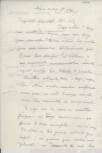 [Carta] 1955 mar. 29, México [a] Gabriela Mistral