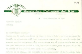 [Carta] 1952 dic. 5, Veracruz, [México] [a] Gabriela Mistral, , Nápoles, [Italia]