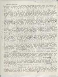 [Carta] 1955 abr. 21, México [a] Gabriela Mistral
