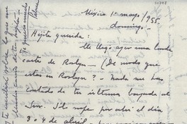 [Carta] 1955 mayo 1, México [a] Gabriela Mistral