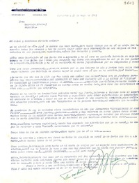 [Carta] 1951 mayo 10, Veracruz [a] Gabriela Mistral, Rapallo