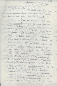 [Carta] 1955 mayo 22, México [a] Gabriela Mistral