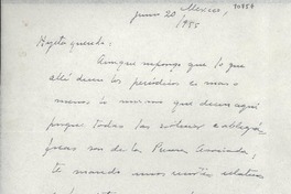 [Carta] 1955 jun. 20, México [a] Gabriela Mistral