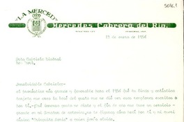 [Carta] 1954, ene. 12, [Veracruz] [a] Gabriela Mistral, New York