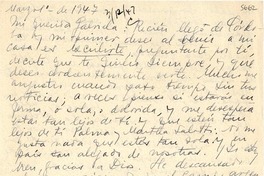 [Carta] 1947 mar. 1, [Uruguay] [a] Gabriela [Mistral]