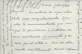 [Carta] 1955 jul. 8, México [a] Gabriela Mistral