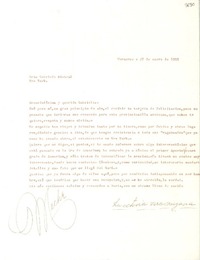 [Carta] 1955, ene. 27, Veracruz [a] Gabriela Mistral, New York