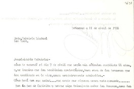 [Carta] 1955, abr. 11, Veracruz [a] Gabriela Mistral, New York