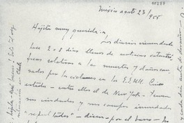 [Carta] 1955 ago. 23, México [a] Gabriela Mistral