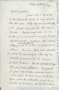 [Carta] 1955 ago. 26, México [a] Gabriela Mistral