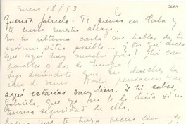 [Carta] 1953 ene. 18, [Uruguay] [a] Gabriela [Mistral]