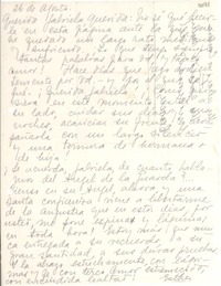 [Carta] 1943 ago. 26, [Uruguay] [a] Gabriela Mistral