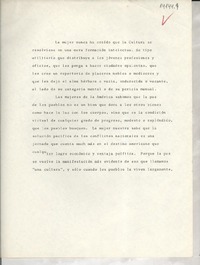 [La mujer nunca ha creído que la cultura_]