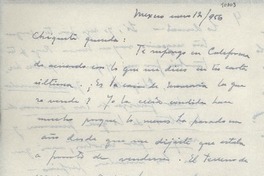 [Carta] 1956 ene. 12, México [a] Gabriela Mistral