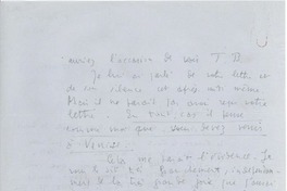 [Carta] [1952?] sept. 15, Paris [a] Gabriela [Mistral]