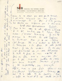 [Carta] 1944 mar. 30, [Buenos Aires] [a] Gabriela Mistral