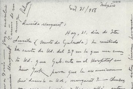 [Carta] 1956 oct. 31, México [a] Gabriela Mistral