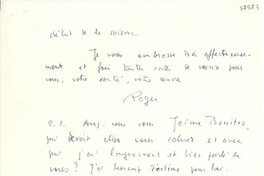 [Carta] 1951 ago. 28, Paris [a] Gabriela Mistral