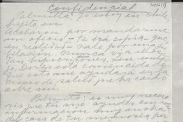 [Carta] [a] Palma Guillén