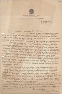 [Carta] 1945 abr. 11, [Río de Janeiro, Brasil] [a] Gabriela [Mistral]