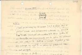 [Carta] 1935 ene., Altare, Savona, Italia [a] Gabriela Mistral
