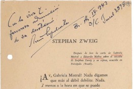 [Carta] 1942 abr., Buenos Aires [a] Gabriela Mistral