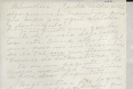 [Carta] [a] Palma Guillén