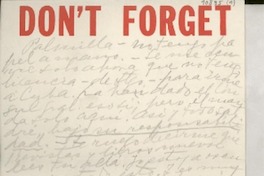 [Carta] [a] Palma Guillén