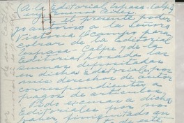 [Carta] 1955 ago. 14, Nueva York, [EE.UU.] [a la] Editorial Espasa-Calpe, Buenos Aires, [Argentina]